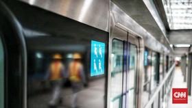 Aksi Coret-coret MRT Diduga Dilakukan Jelang Subuh