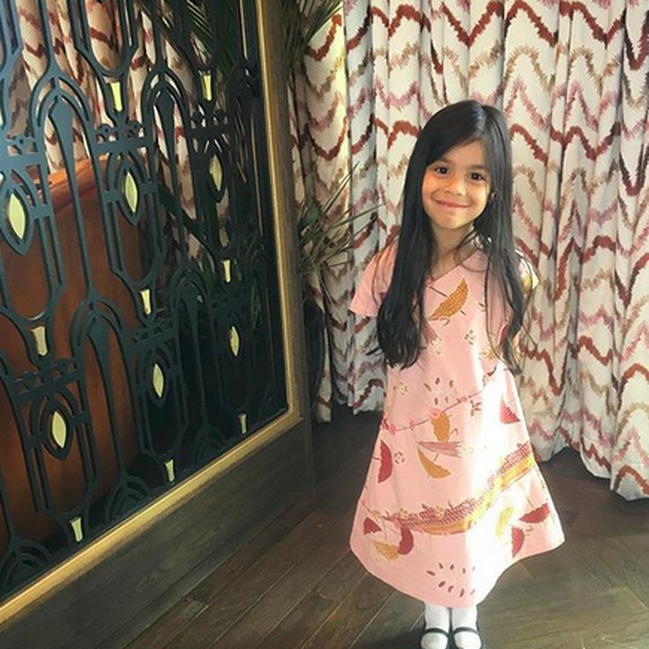 Imut banget sih gadis ciliknya Ayah Vino dan Bunda Marsha. (Foto: Instagram/@marshatimothy)
