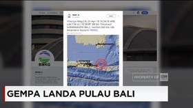Gempa 5,8 SR Guncang Pulau Bali