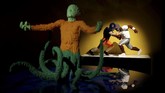 FOTO: Aksi 'Artis' DC dari Tumpukan Lego Permainan balok Lego memunculkan imaji unik dengan cara menumpuknya dan membuatnya dalam satu bentuk, termasuk karakter terkenal DC Comics.