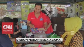 Bawa Teman Beda Agama Dapat Diskon di Warung Ini