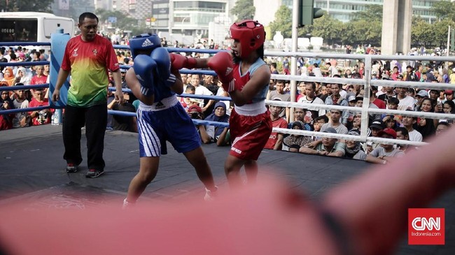 FOTO: Tinju Amatir Meriahkan Persiapan Asian Games 2018