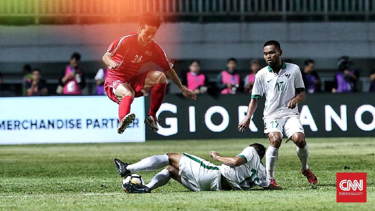 FOTO: Timnas Indonesia Tahan Imbang Korea Utara
