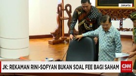 JK: Rekaman Rini-Sofyan Bukan Soal Fee Bagi Saham