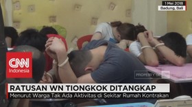 Ratusan WN Tiongkok Ditangkap
