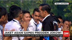 Presiden Jokowi Bangga Mengenakan Jaket Asian Game