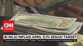 BI Nilai Inflasi April 0,1 Sesuai Target