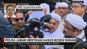 Polda Jabar Hentikan Kasus Rizieq Shihab