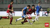 FOTO: Timnas Indonesia 'Mandul' di PSSI Anniversary Cup Timnas Indonesia gagal mencetak gol di tiga pertandingan PSSI Anniversary Cup 2018 setelah di laga terakhir bermain imbang tanpa gol melawan Uzbekistan.