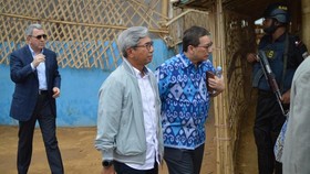Hadiri KTM OKI, Wamenlu RI Sambangi Pengungsi Rohingya