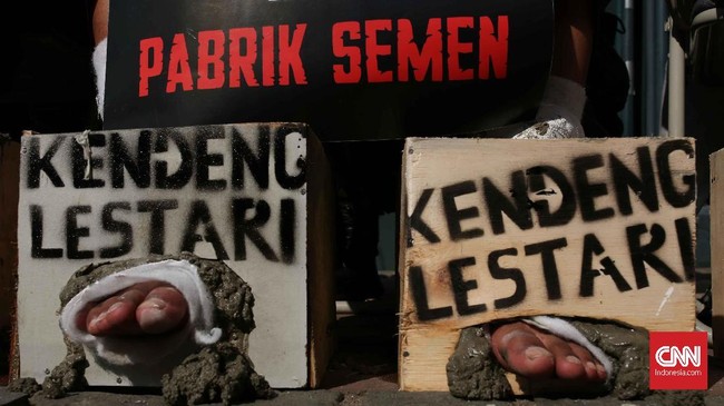 Jaringan Masyarakat Peduli Pegunungan Kendeng meminta Gubernur Jateng Ganjar Pranowo untuk menjalankan rekomendasi KLHS.