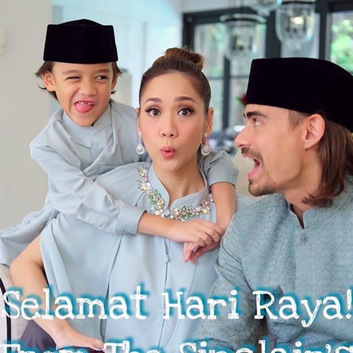 <p>Tapi kalau dari samping kok mirip Ayah Ashraf ya? (Foto: Insragram/ @ashrafsinclair)  </p>