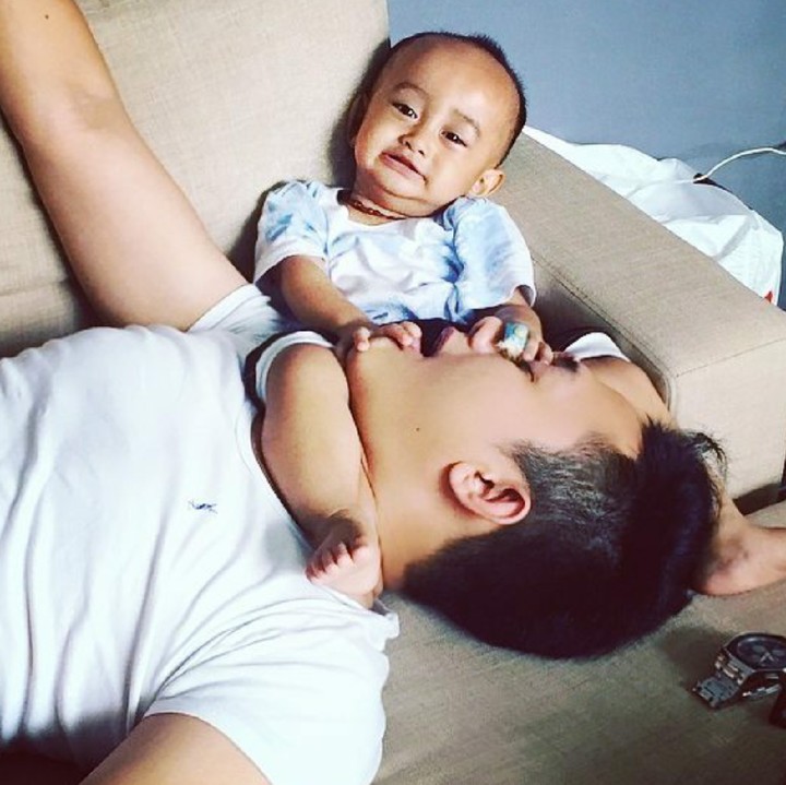 <p>Byan, ayahnya diapain sih itu? (Foto: Instagram/ @boby_tince)  </p>