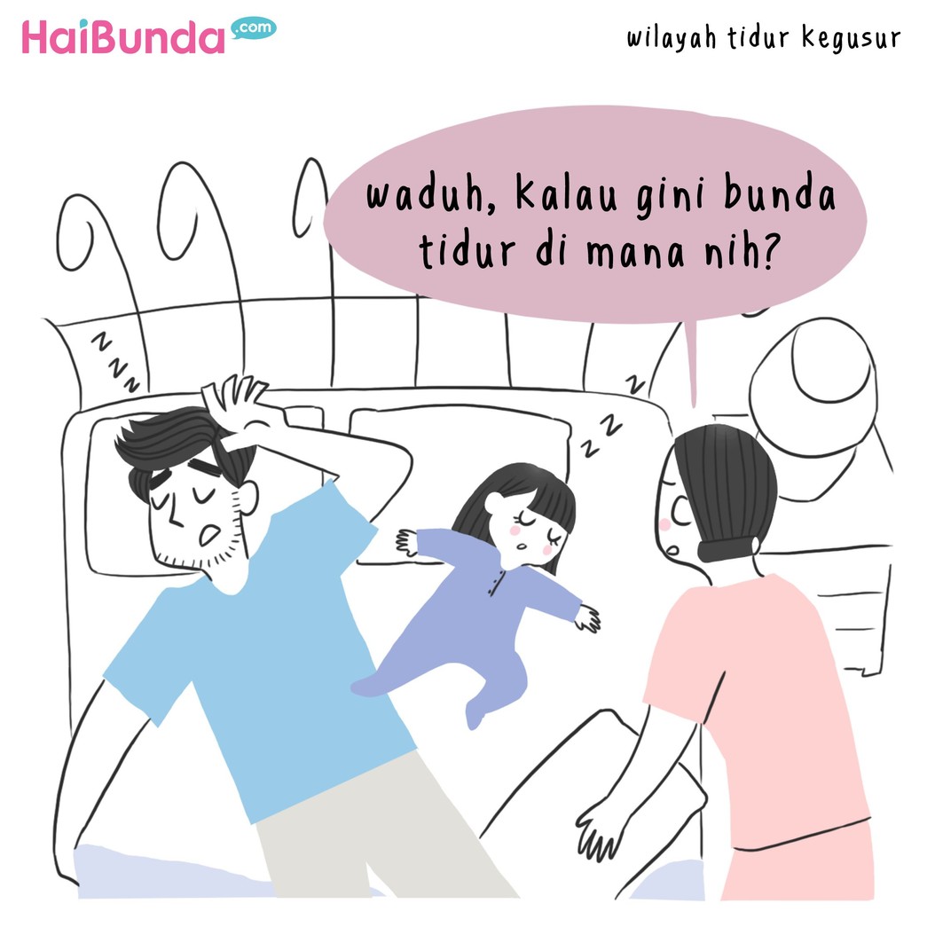 Setelah jadi ibu, perubahan ketika tidur dialami bunda di komik ini. Bunda juga mengalami perubahan itu? Kayak apa, Bun? Yuk berbagi ceritanya.