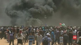 VIDEO: Demonstrasi di Gaza, Puluhan Warga Palestina Tewas