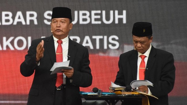 TB Hasanuddin bakal memberikan asupan gizi secara rutin pada anak-anak di Jabar seperti prajurit TNI sebagai salah satu program pasangan Hasanah.