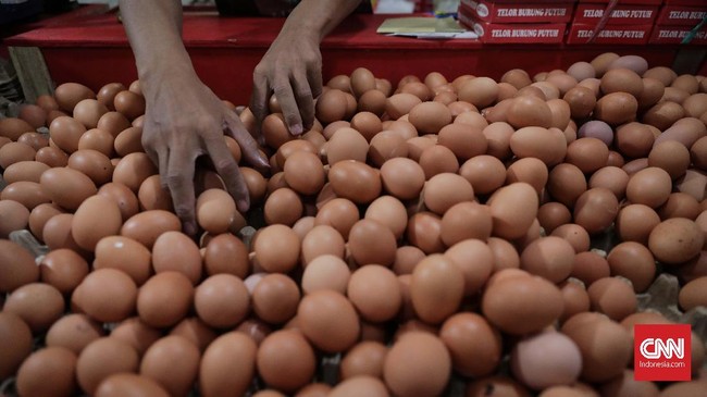 Harga telur ayam di pasar tradisional sejumlah daerah, termasuk DKI Jakarta melonjak hingga mencapai angka Rp30 ribu per Kilogram (Kg).