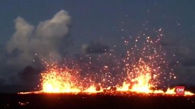 VIDEO: Gunung Kilauea Meletus, Jalur Penerbangan Terganggu