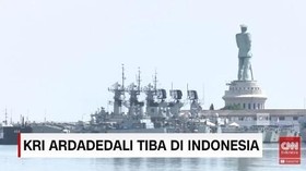 KRI Ardadedali 404 Tiba di Indonesia