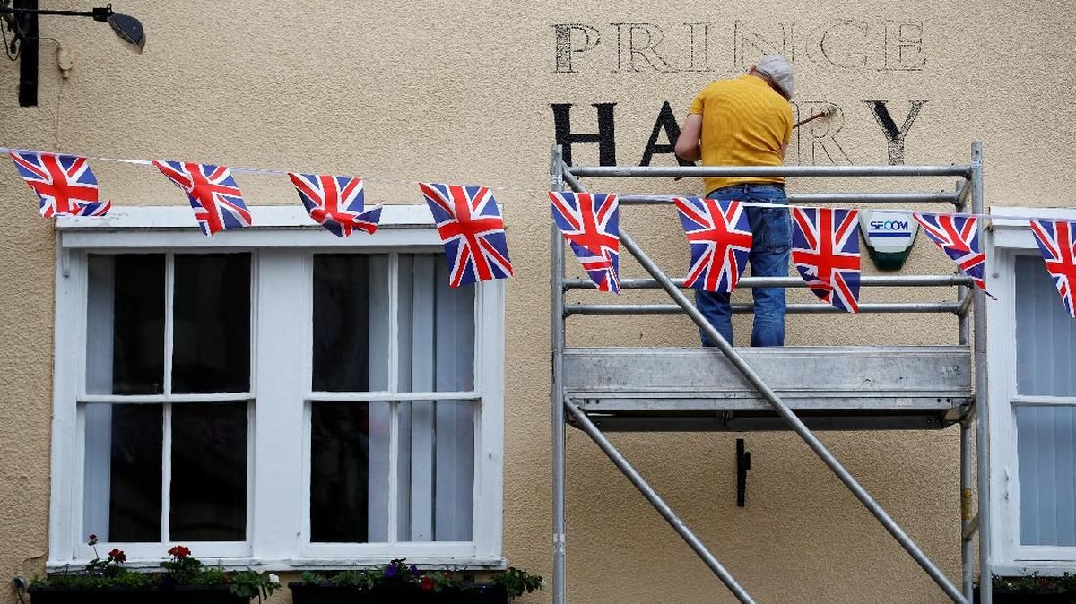 FOTO: Inggris 'Demam' Royal Wedding