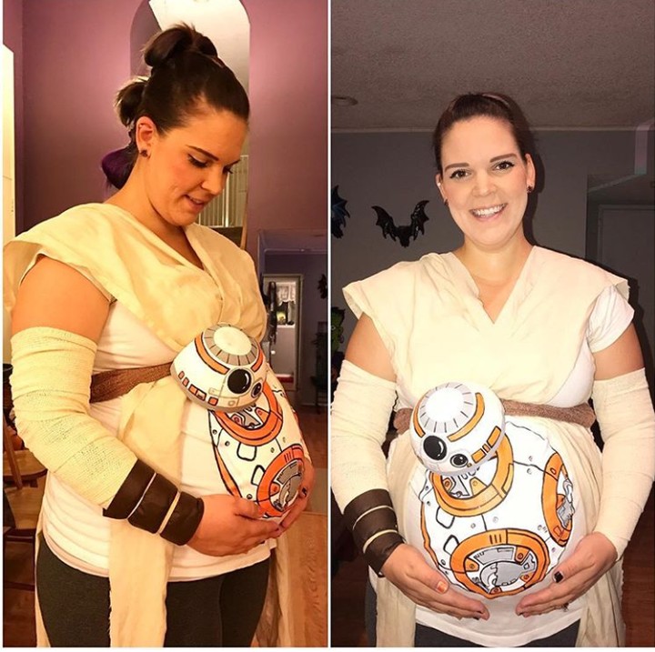 Kostum Star Wars dengan fokus di baby bump begini unik kan, Bun? (Foto: Instagram @dodgergirl88)