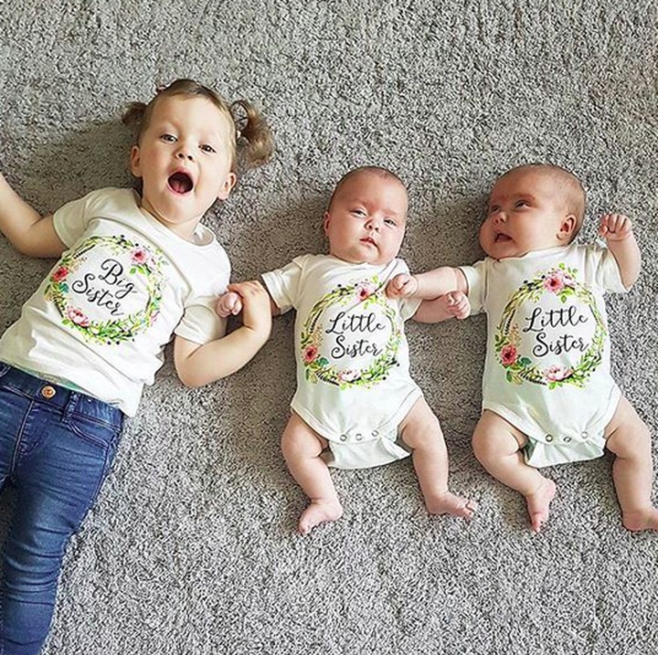 <p>Ini dia Bella (2) dan adiknya si kembar Ava dan Lyla yang berumur 9 bulan. (Foto: Instagram/ @daughtersanddreams)</p>