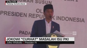 Jokowi 'Curhat' Masalah Isu PKI