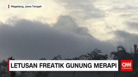 Letusan Freatik Gunung Merapi Kembali Terjadi