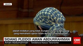 SIDANG PLEIDOI AMAN ABDURRAHMAN