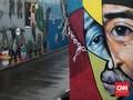 FOTO: Mural Penyemarak Ramadan Karya Warga Jagakarsa