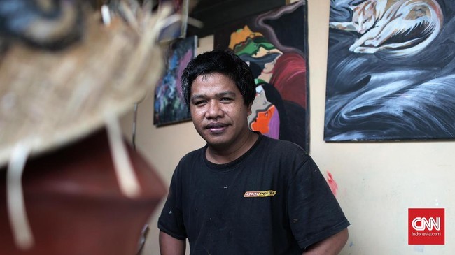 FOTO: Mural Penyemarak Ramadan Karya Warga Jagakarsa