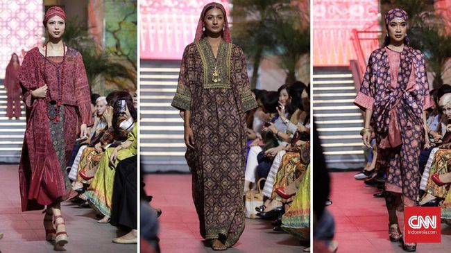 Desainer Ghea Panggabean mengeluarkan koleksi busana muslim terbarunya dengan mengeksplorasi lebih jauh motif batik Sembagi.