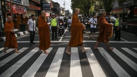 Ritual Thudong, Ini Rute Jalan Kaki Biksu dari Thailand ke Borobudur