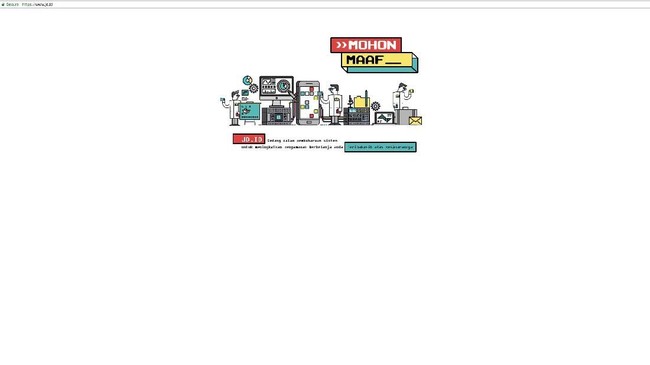Situs JD.id dan Bukalapak tumbang pada Senin (28/5) karena adanya perbaikan server.
