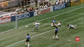 VIDEO: Gol Spektakuler Maradona di Piala Dunia 1986