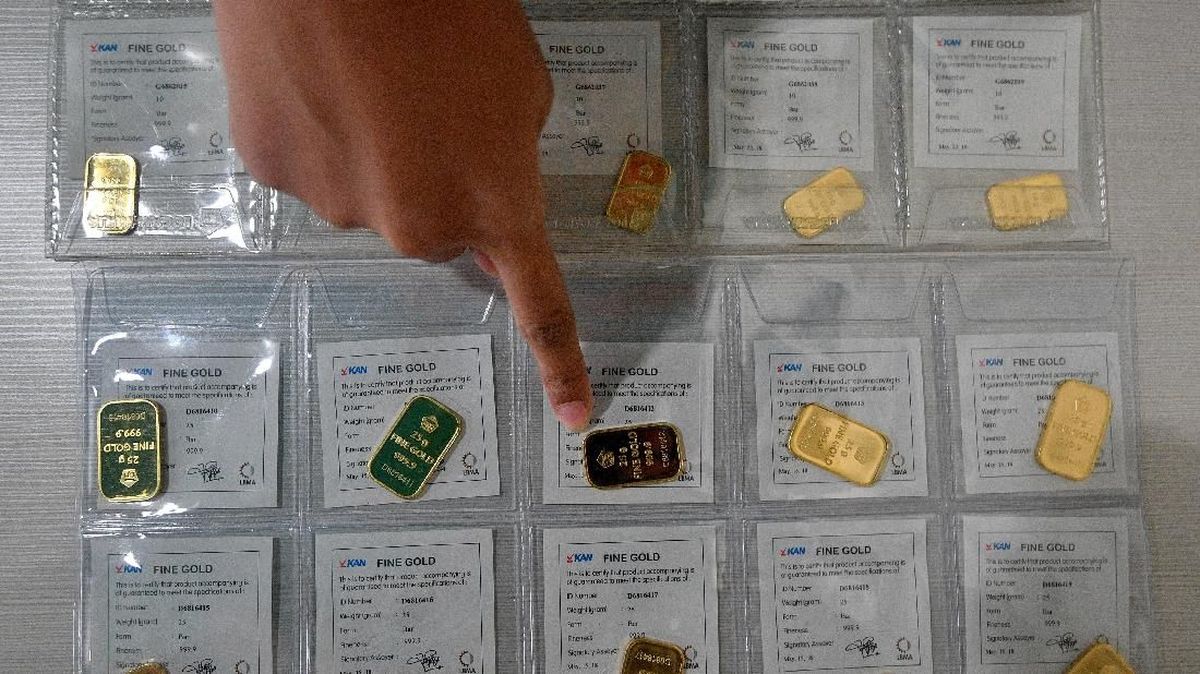 Harga Emas Antam Melonjak Jadi Rp2,635 Juta per Gram Hari Ini