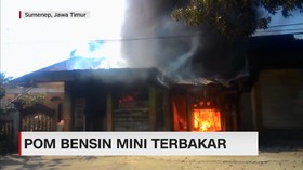 Pom Bensin Mini Terbakar