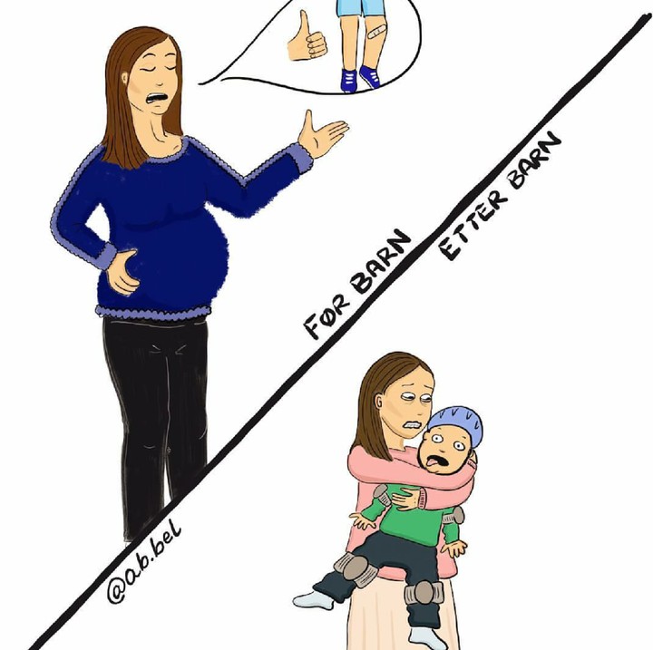 <p>Saat hamil kita mungkin berpikir akan jadi ibu yang santai. Tapi nyatanya saat si kecil sudah lahir, parnoan, terlalu khawatir, bahkan sedih bukan main ketika si kecil sakit bisa dialami. (Foto: Instagram/ab.bel)</p>