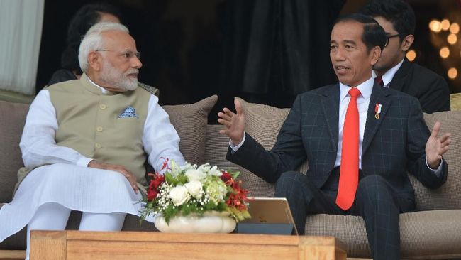 PM India Ucapkan Selamat ke Jokowi Pakai Bahasa Indonesia