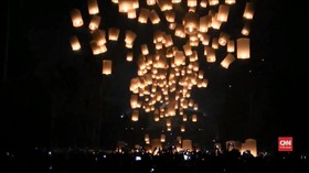 VIDEO: Perayaan Waisak di Borobudur Ditutup Ribuan Lampion