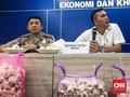 Polri Temukan 7 Ton Bawang Putih Ilegal Mengandung Cacing