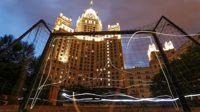 FOTO: Memandang Rusia dari Mistar Gawang