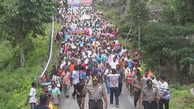 Ribuan Warga Maybrat Unjuk Rasa Tolak Pemindahan Ibu Kota