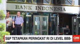 S&P Tetapkan Peringkat RI di Level BBB-