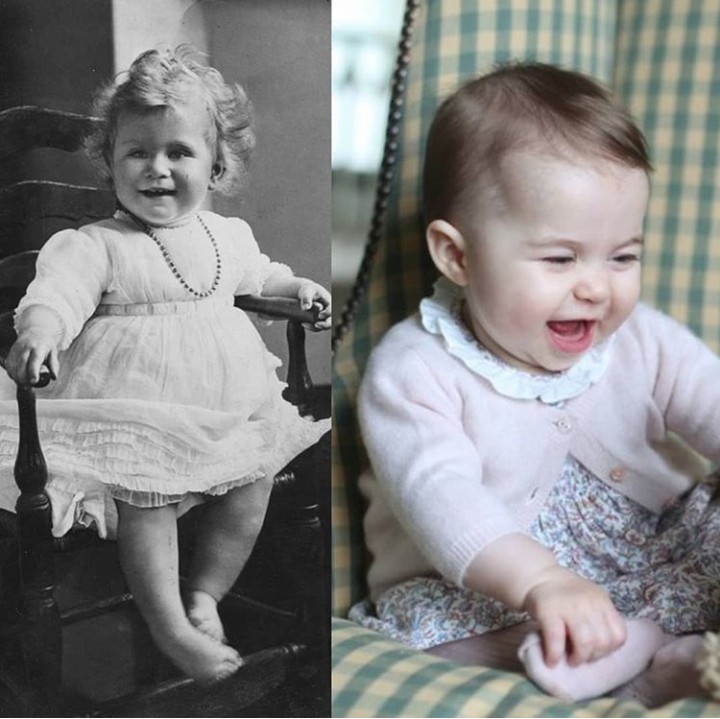 <p>Ini saat Putri Charlotte dan Ratu Elizabeth di usia yang sama. (Foto: Instagram @theroyalcourier)</p>