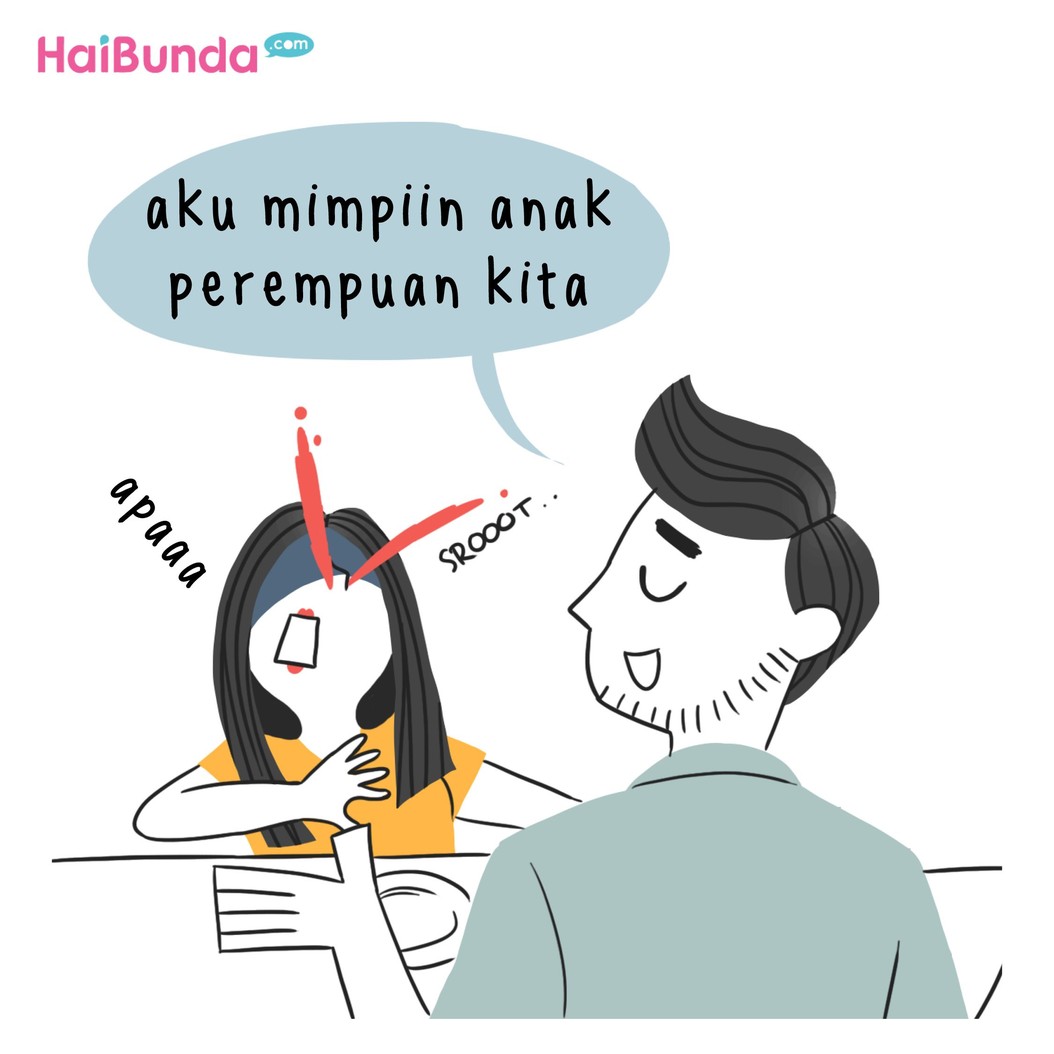 Kayak gini gombalan masa pacaran bunda di komik ini. Kalau gombalan ala Bunda dan Ayah di masa PDKT atau pacaran kayak gimana? Bagiin ceritanya yuk, Bun.