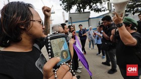 Aksi Pekerja Media Desak Polri Usut Kasus PDIP di Radar Bogor