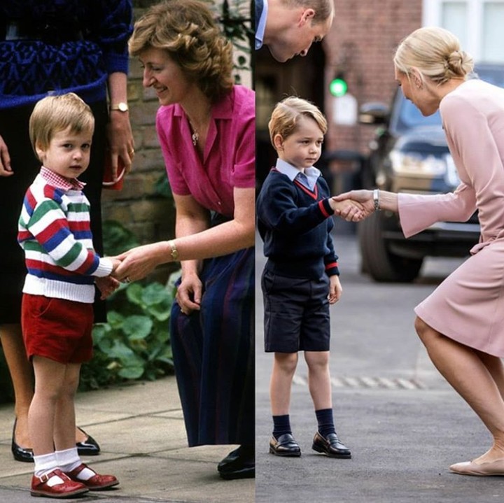 <p>Sama-sama sedang salaman, garis kemiripan yang kuat ada pada foto ini kan, Bun? (Foto: Instagram @theroyalcourier)</p>