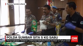 Polda Sumbar Sita 5 Kg Sabu dari Malaysia