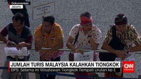 Jumlah Turis Malaysia Kalahkan Tiongkok